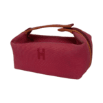 Hermes Hibiscus Canvas Small Bride-a-Brac Pouch