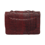 Chanel Red Python Leather Large Classic Flap Bag - Image 3