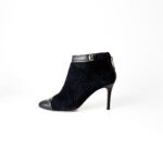 CH Carolina Herrera Black Leather Ankle Boots - Image 2