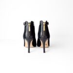 CH Carolina Herrera Black Leather Ankle Boots - Image 4