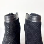 CH Carolina Herrera Black Leather Ankle Boots - Image 5