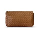 Bottega Veneta Beige Intrecciato Leather Turnlock Pouch - Image 4