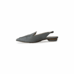 Nicholas Kirkwood Grey Beya Flat Slingback Shoes - Image 3