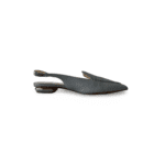 Nicholas Kirkwood Grey Beya Flat Slingback Shoes - Image 4