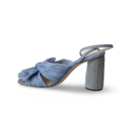 Loeffler Randall Camelia Blue Pleated Bow Heel Sandals - Image 4