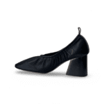 Celine Black Leather Soft Ballerina Heel Pumps - Image 2
