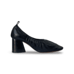 Celine Black Leather Soft Ballerina Heel Pumps - Image 3