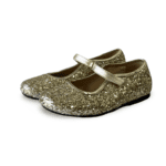 Mannela De Juan gold glitter pumps Size 30