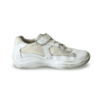 Prada Sport White Leather and Mesh Double Velcro Strap Slip-On Sneakers Size 30 - Image 4