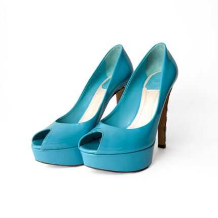 Dior Blue Patent Leather Miss Dior Pumps