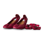 Lanvin Magenta Leather Bow Scrunch Ballet Flats Size 39 - Image 2