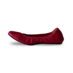 Lanvin Magenta Leather Bow Scrunch Ballet Flats Size 39 - Image 3