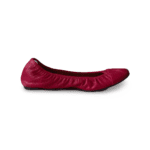 Lanvin Magenta Leather Bow Scrunch Ballet Flats Size 39 - Image 4