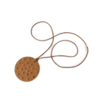 Hermès Gold Leather Stud Necklace - Image 2