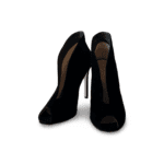 Gianvito Rossi Black Vamp Peep Toe Boots (Size 38) - Image 2