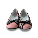 Fendi Pink Leather Ballerina Flats for Girls (Size 30) - Image 2