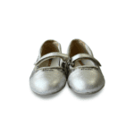 Prada Silver Glittery Mary Jane Flats (Size 30) - Image 3