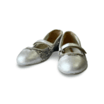 Prada Silver Glittery Mary Jane Flats (Size 30) - Image 2