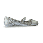 Prada Silver Glittery Mary Jane Flats (Size 30) - Image 5