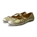 Moschino Metallic Gold Ballet Flats (Size 32)