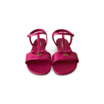 Dolce & Gabbana Patent Leather Sandals with Metal DG Logo