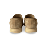 Loro Piana Women's Summer Charms Walk Suede Loafers Size 37.5 with Gold Tone Metal Charm - Image 9