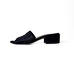 Vince Rachelle 2 Black Suede Block-Heel Mule Sandal - Image 2