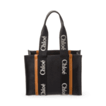 Chloé Woody Black Medium Tote Bag