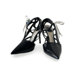 Dior Midnight Blue Patent Leather Pumps with Shoelace Detail - Image 3
