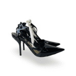 Dior Midnight Blue Patent Leather Pumps with Shoelace Detail - Image 5