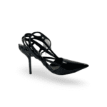 Dior Midnight Blue Patent Leather Pumps with Shoelace Detail - Image 7