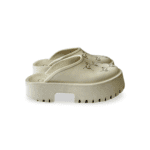 Gucci Elea Platform Perforated GG Mystic White Rubber Sandals - Image 4
