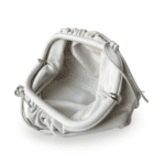 Bottega Veneta Off White Leather Mini Pouch Clutch - Image 2
