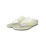 Hermès White Leather Kola Slingback Flat Slides, Size 37.5 - Image 3