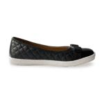 Salvatore Ferragamo Black Quilted Leather Varina Bow Ballet Flats Size 34 - Image 6
