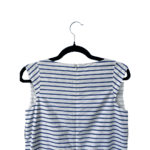 Pre-Loved Jean Paul Gaultier Blue & White Striped Sleeveless Dress - Image 3