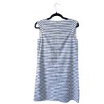 Pre-Loved Jean Paul Gaultier Blue & White Striped Sleeveless Dress - Image 4