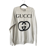 Pre-Loved Gucci Off-White Interlocking G Sweatshirt - Size M