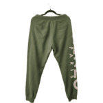 Pre-Loved Kenzo Dark Green Logo Print Jersey Jogging Pants - Size S - Image 2