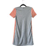 Pre-Loved Marni Checkered Orange Shift Dress – Size 14 - Image 4