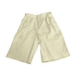 Pre-Loved Gucci Boys Off-White Cotton Embroidered Cat Bermuda Shorts – Size 6/120