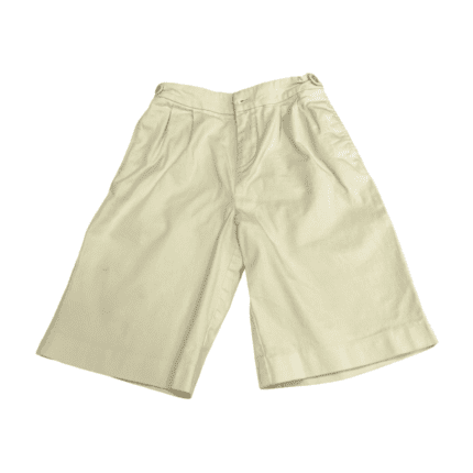 Pre-Loved Gucci Boys Off-White Cotton Embroidered Cat Bermuda Shorts – Size 6/120