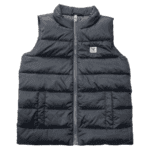 Pre-Loved Armani Junior Down Navy Blue Sleeveless Puffer Jacket
