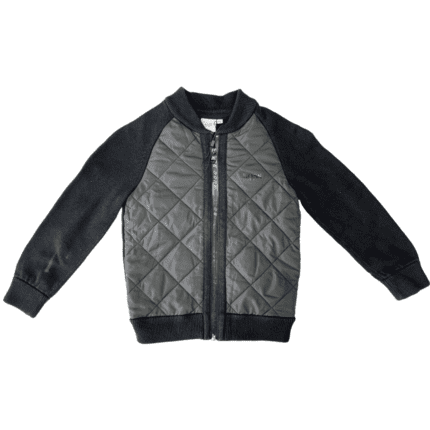 Pre-Loved Hugo Boss Boys Knitted Monogram Zip-Up Jacket – Size 6-114