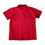 Pre-Loved Emporio Armani Boys' Red Polo Shirt & Gray Shorts Set 4A - Image 2