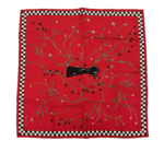 Christian Dior Red Silk Scarf