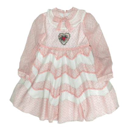 Gucci Light Pink Heart Dress - Size 10