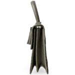 Faure Le Page Gray Coated Canvas and Leather Parade Top Handle Bag - Image 3