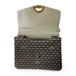 Faure Le Page Gray Coated Canvas and Leather Parade Top Handle Bag - Image 7