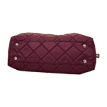 Prada Burgundy Quilted Tessuto Nylon Chain Shoulder Bag - Image 4